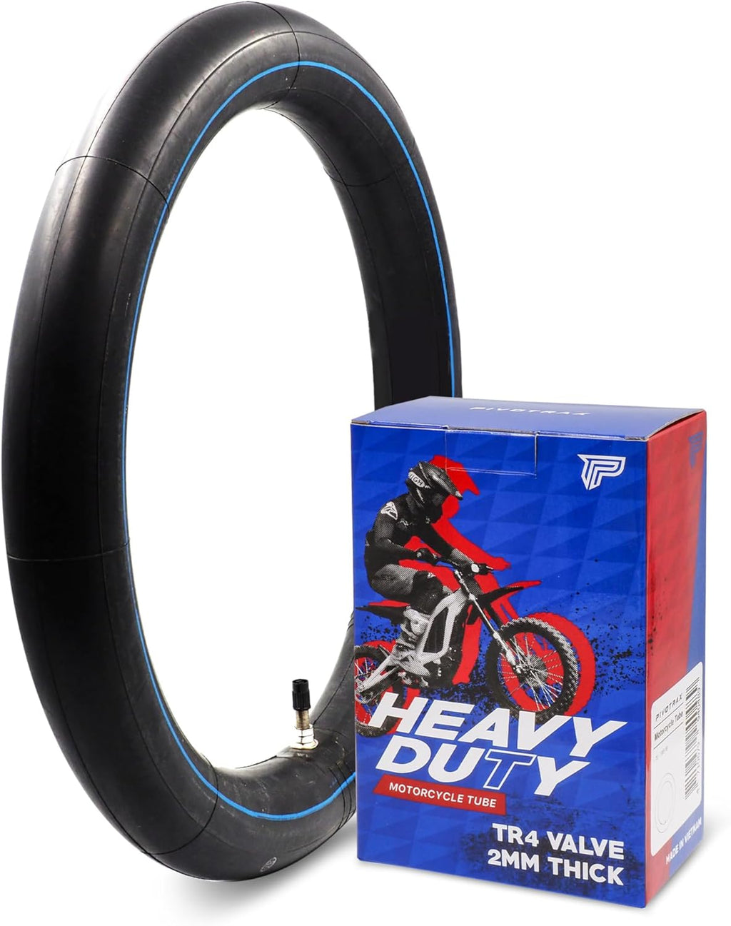 PIVOTRAX Heavy Duty Inner Tube 3.00-12 | 2mm Thickness with TR4 Valve for Honda, Suzuki, Kawasaki, Yamaha