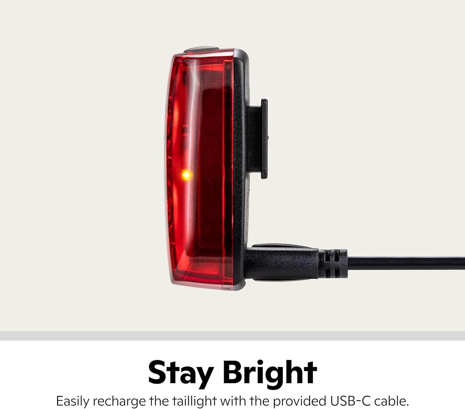 Schwinn USB Rechargeable Taillight - 25-80 Lumen Daytime Running Light with Multiple Modes | Easy Install