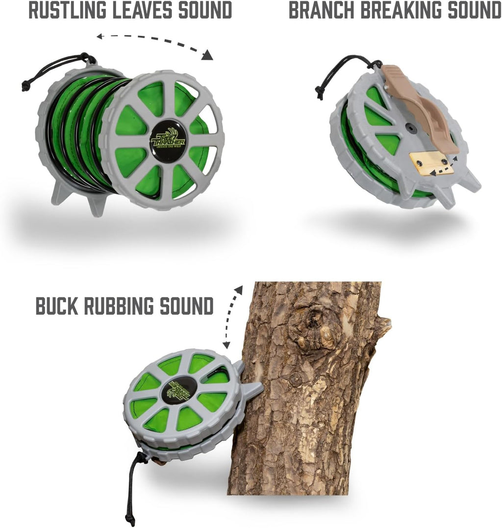 Wyndscent Tree Thrasher Game Call - Realistic Leaf Noise & Buck Rub - Ideal for Deer & Turkey Hunting