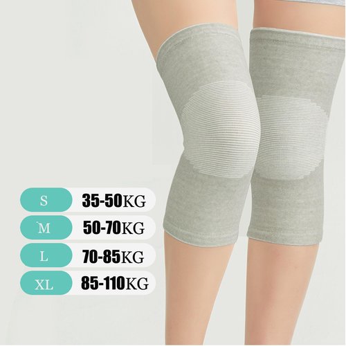 Sieafan Bamboo Charcoal Knee Sleeve - Bamboo Compression Knee Sleeve for Men and Women - Elastic Warm Knee Brace for Arthritis (Gray, X-Large)