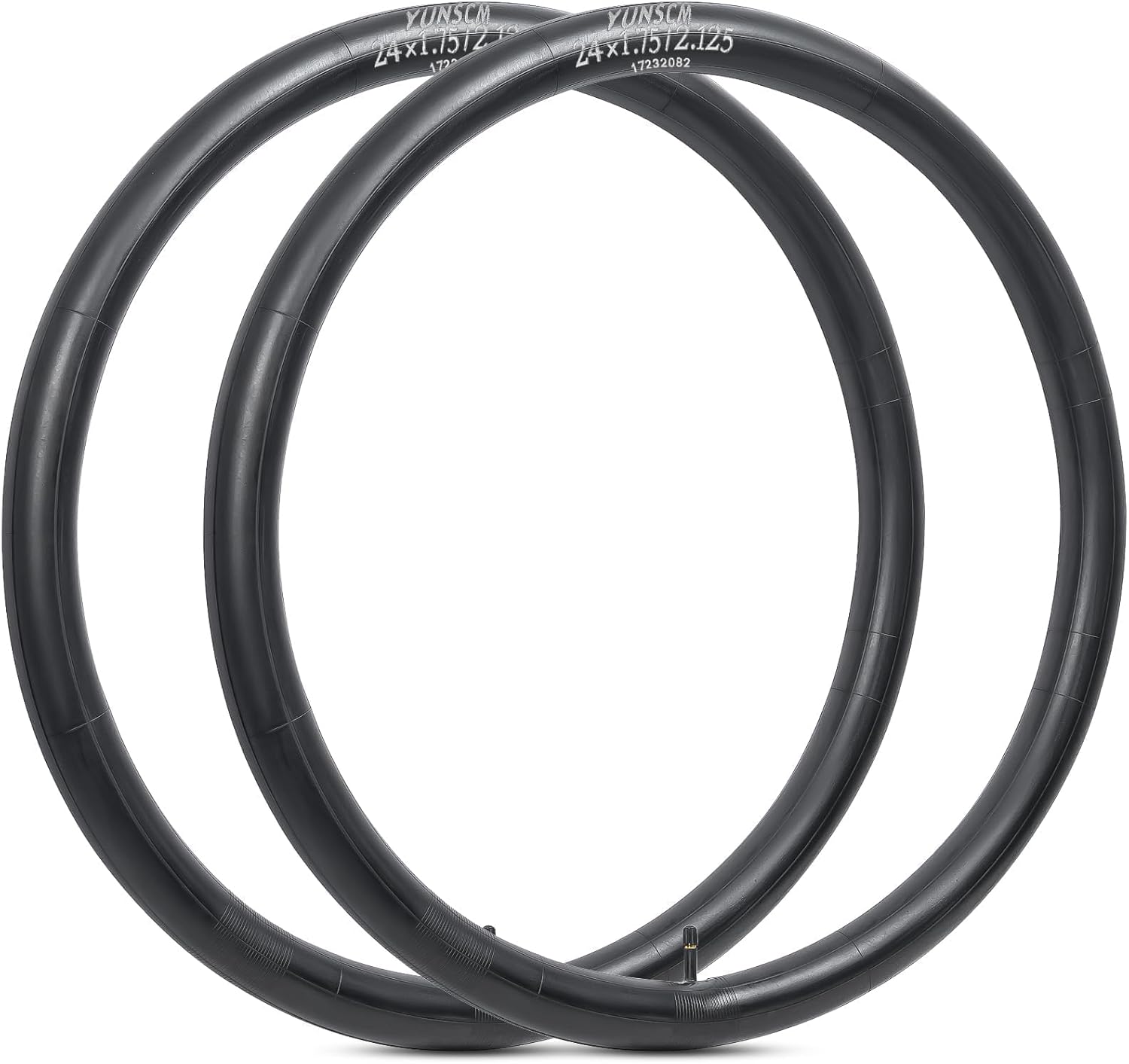YUNSCM 24" Bike Tubes - Durable 24x1.75/2.125 AV32mm Schrader Valve for 24" Bicycles