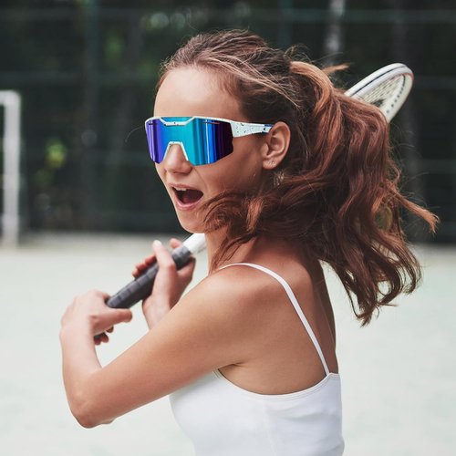 FEISEDY Kids Polarized Baseball Sunglasses - Sports Cycling Glasses for Ages 8-16 | Stylish & Durable
