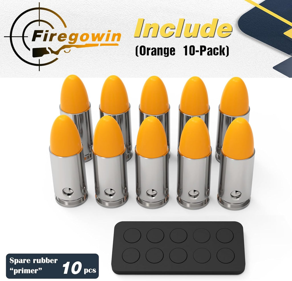 Pro Dummy Rounds - Reusable 9mm & 12GA Training Caps for Safe Dry Fire Practice | Durable Design, Multiple Colors