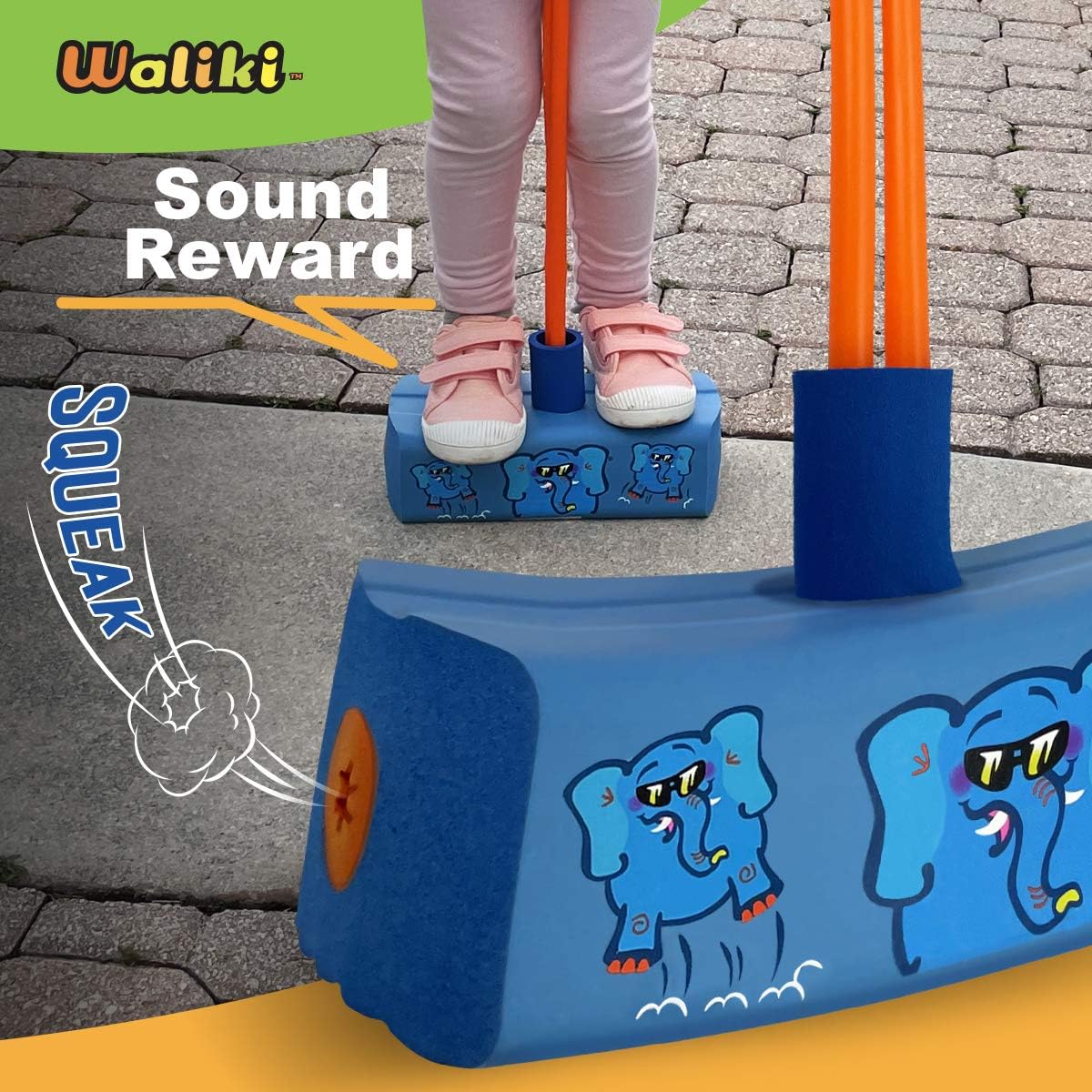 WALIKI Foam Pogo Hopper - Elephant Jumper | Fun & Safe Toy for Kids Age 4+