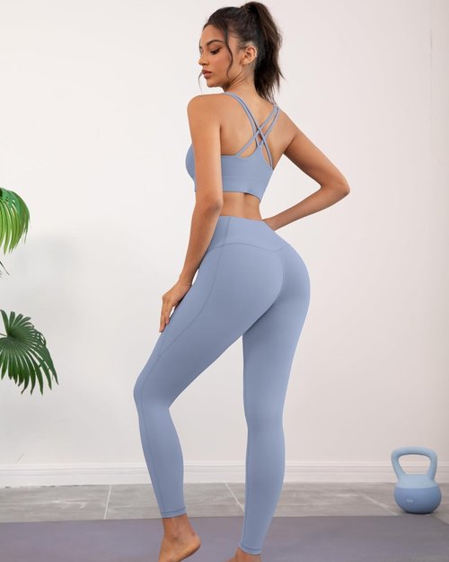 Grace Form Yoga Leggings - Ultra Soft High Waisted Women's Workout Leggings for Gym & Running