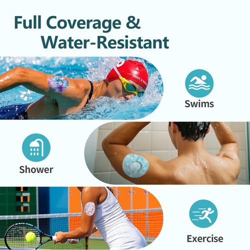 Over Patches for Dexcom G7 - Adhesive Patches for Dexcom G7 Waterproof with Easy-Peel Tab Pre-Cut,Stelo Flexible CGM Tape,Long-Lasting for 10-14 Day 20pcs,Bloomingday