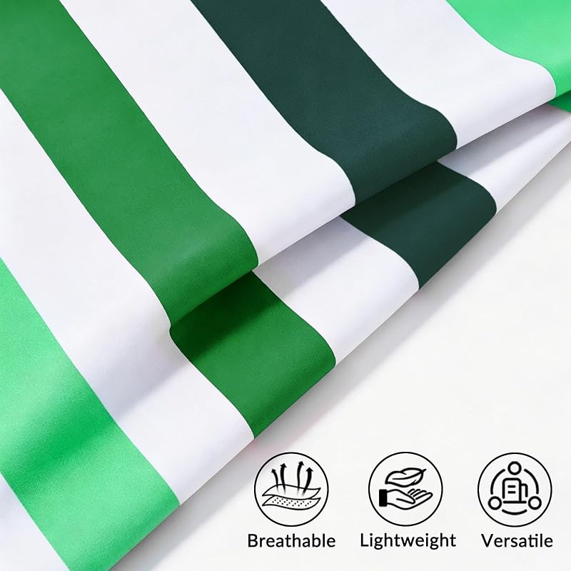Exclusivo Mezcla 4 Pack Microfiber Quick Dry Beach Towels 35x70 in - Multi-Color Striped