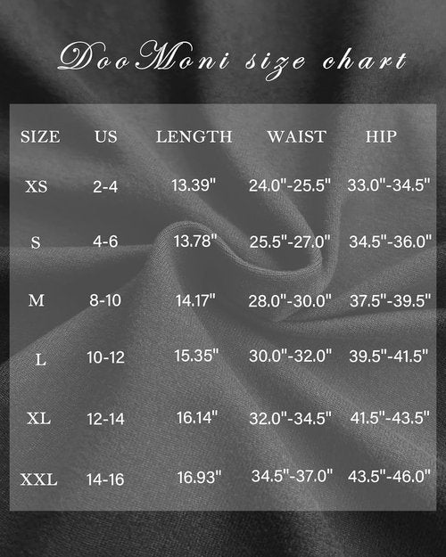 DooMoni Women's High Waisted Mini Skirt - Stretchy Bodycon Skort with Side Slit | Y2K Club Style