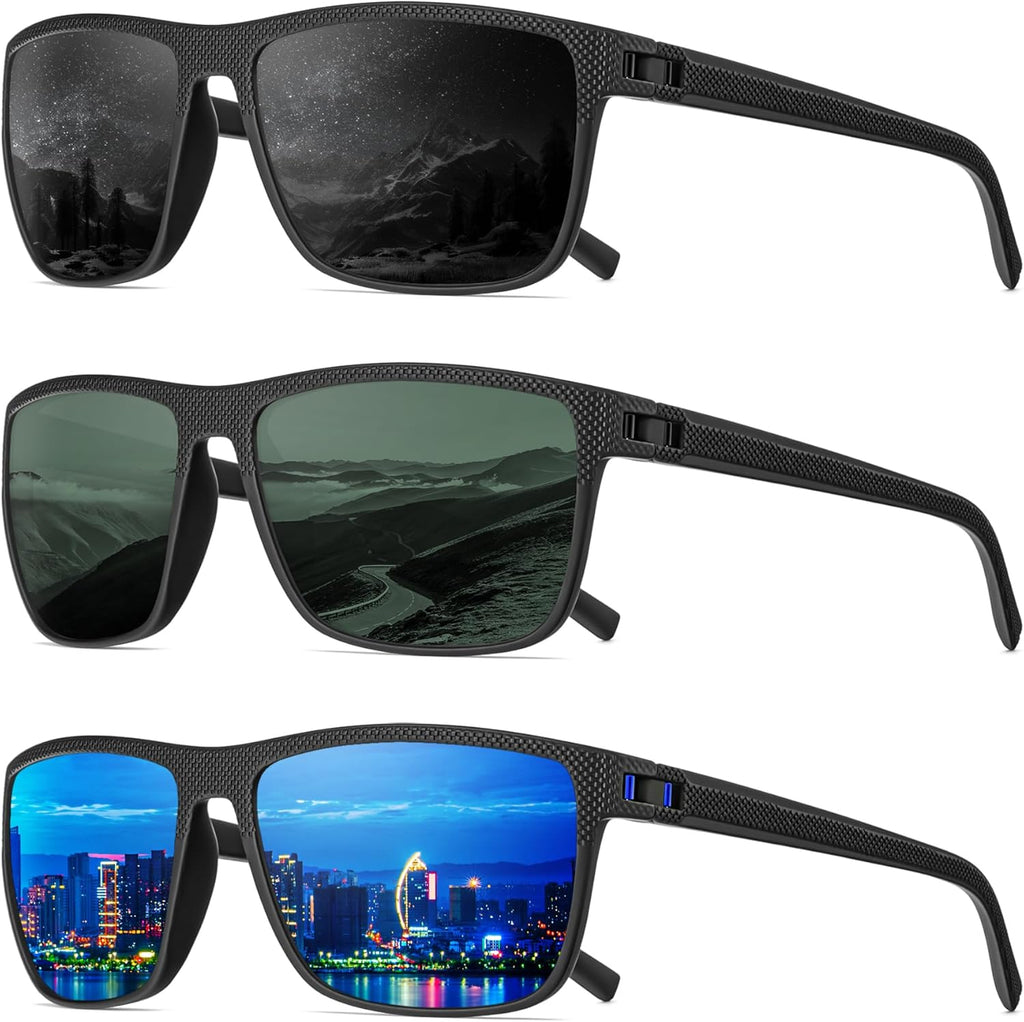 Polarized Sunglasses for Men - UV Protection & Lightweight Design | Ideal for Driving, Fishing, Golf