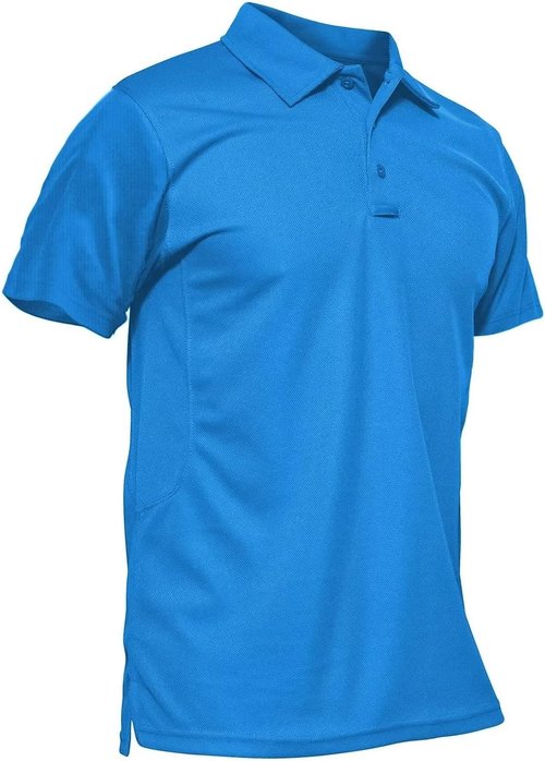 MAGCOMSEN Men's Polo Shirt - Quick-Dry Tactical Performance Tee | Short Sleeve Pique Jersey Golf Shirt