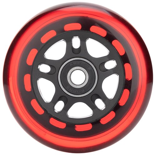 HeyZomm Inline Skate Wheels Outdoor & Indoor Inline Skate Replacement Wheels 85a Roller Hockey Wheels w/Bearings ABEC-9 & Floating Spacers, 64mm 70mm 72mm 76mm 80mm 84mm 90mm Dia, 8-Pack (72mm, Red)