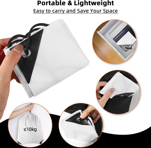GoodtoU Drawstring Bags - 40 Pcs Cinch Sackpack for Gym & Travel | White Color