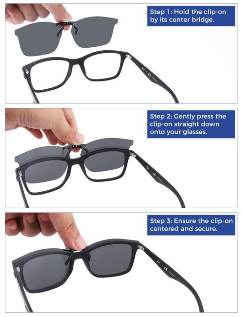 HILEEN Polarized Clip-on Sunglasses for Ray-Ban RB7047 54mm for Men Women UV Protection-Ice Blue