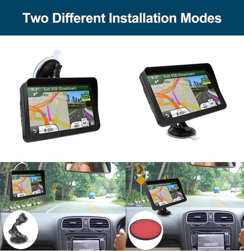 GPS Navigator - 9-Inch Touch Screen with 2026 Maps | Real Voice Turn-by-Turn Directions & Speed Alerts