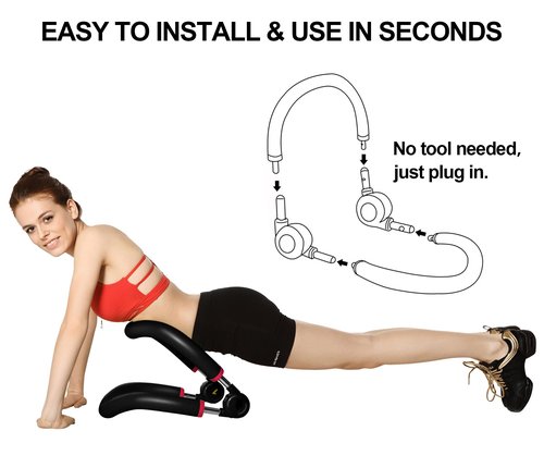 eHUPOO Ab Machine Ab Workout Equipment,Sit Up Exercise Equipment For Stomach Workout, Adjustable Abdominal & Strength Trainer For Men & Women,Fitness Exercise Equipment For Home.US Patented