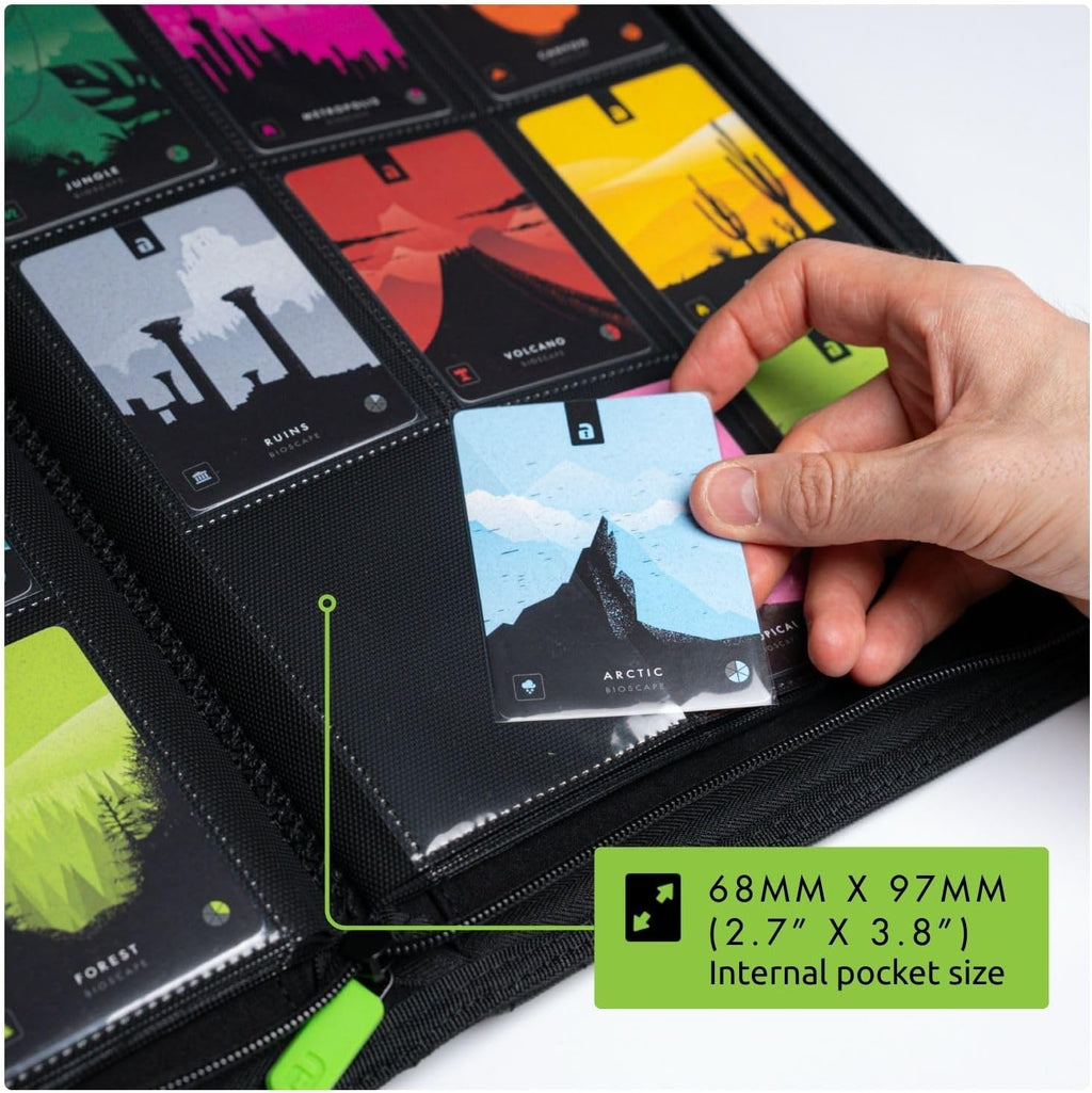 Vault X 9 Pocket Trading Card Binder - Premium Exo-Tec Material, Holds 360 Cards, Black