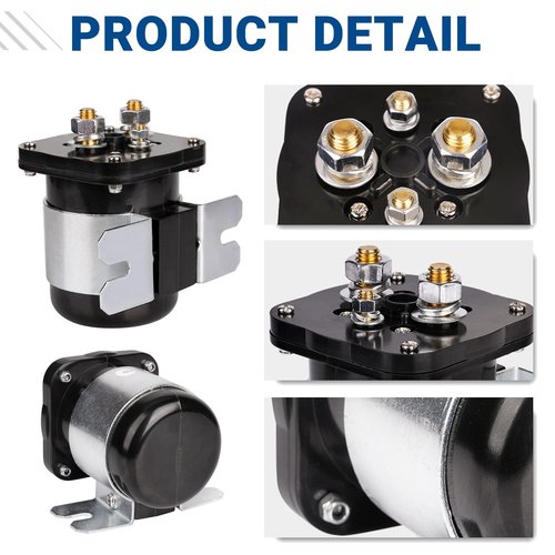 CartClan 48 Volt 4 Terminal Solenoid, Suitable for 48V Club Car, EZGO, Yamaha Electric Golf Cart, Replacement Part OEM#: 101883601, 73231G01, JR1-H1950-00