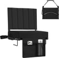 Skiennix Portable Stadium Seat - Comfy Padded Cushion with Back Support | Folding Chair with Cup Holder & Shoulder Strap