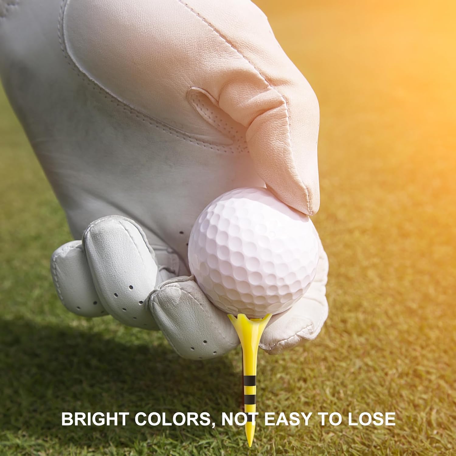 Professional Golf Tees by Skiennix - 100 Pack, Enhanced Durability & Stability | 3-1/4" & 2-3/4" Sizes