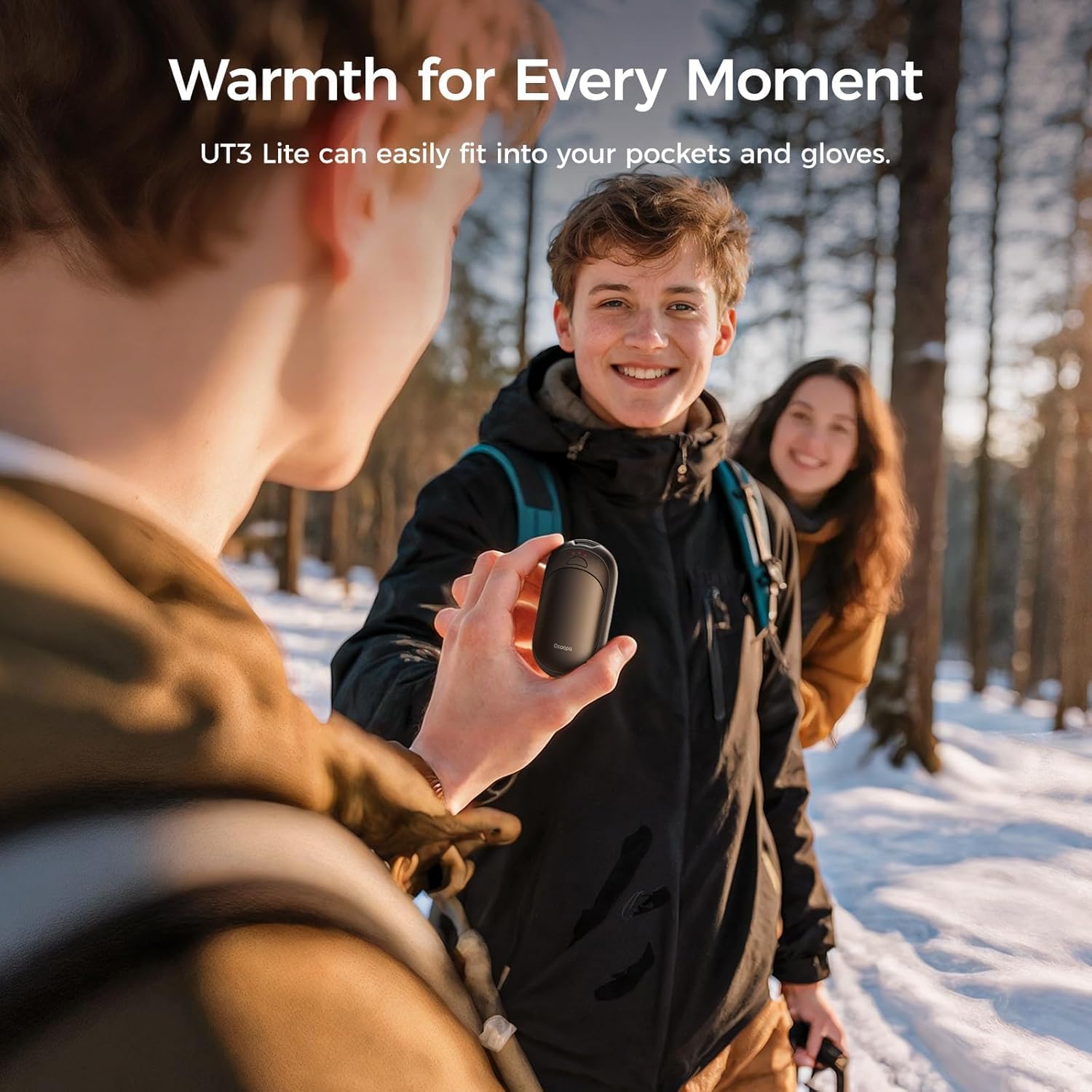 OCOOPA Rechargeable Magnetic Hand Warmers - Pocket-Sized, 3 Heat Settings, Lasts Up to 8 Hours | Ideal for Outdoor Activities