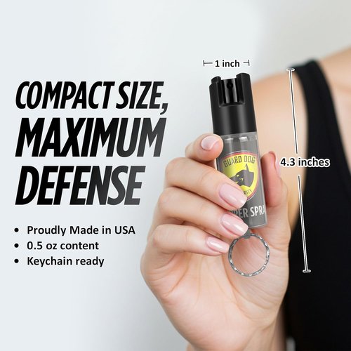 Guard Dog Security Mini Stun Gun & Flashlight | Rechargeable Self-Defense Keychain for Women