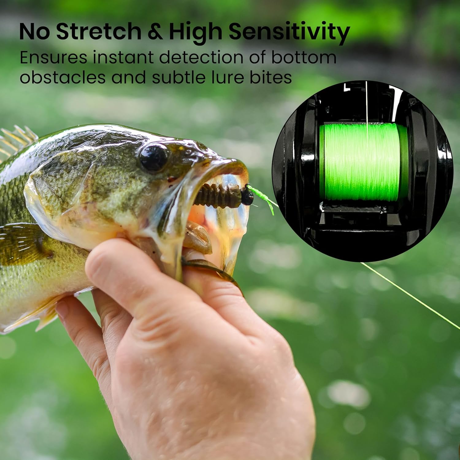 Pristis X8 Braided Fishing Line - 8-Strand Super Strong, Abrasion Resistant, 300 Yds Lime Green