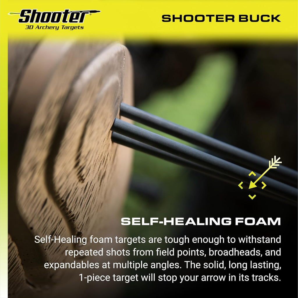 Shooter Buck 3D Deer Archery Target - Realistic Design for Accurate Practice | Durable & Weather-Resistant