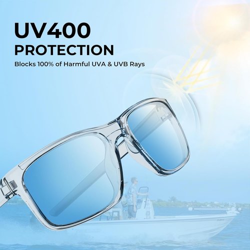 KastKing Toccoa Polarized Sport Sunglasses - UV Protection for Men & Women | Ideal for Driving, Fishing, Cycling & Running