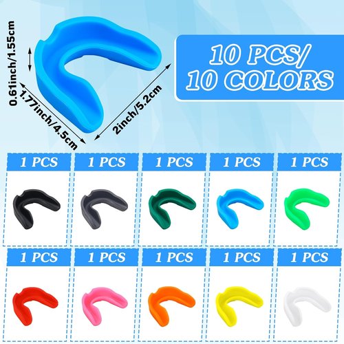 Frienda Sport Mouth Guards - 10 Pcs Gum Shield for Boxing, Basketball, Football & More | Durable Teeth Armor