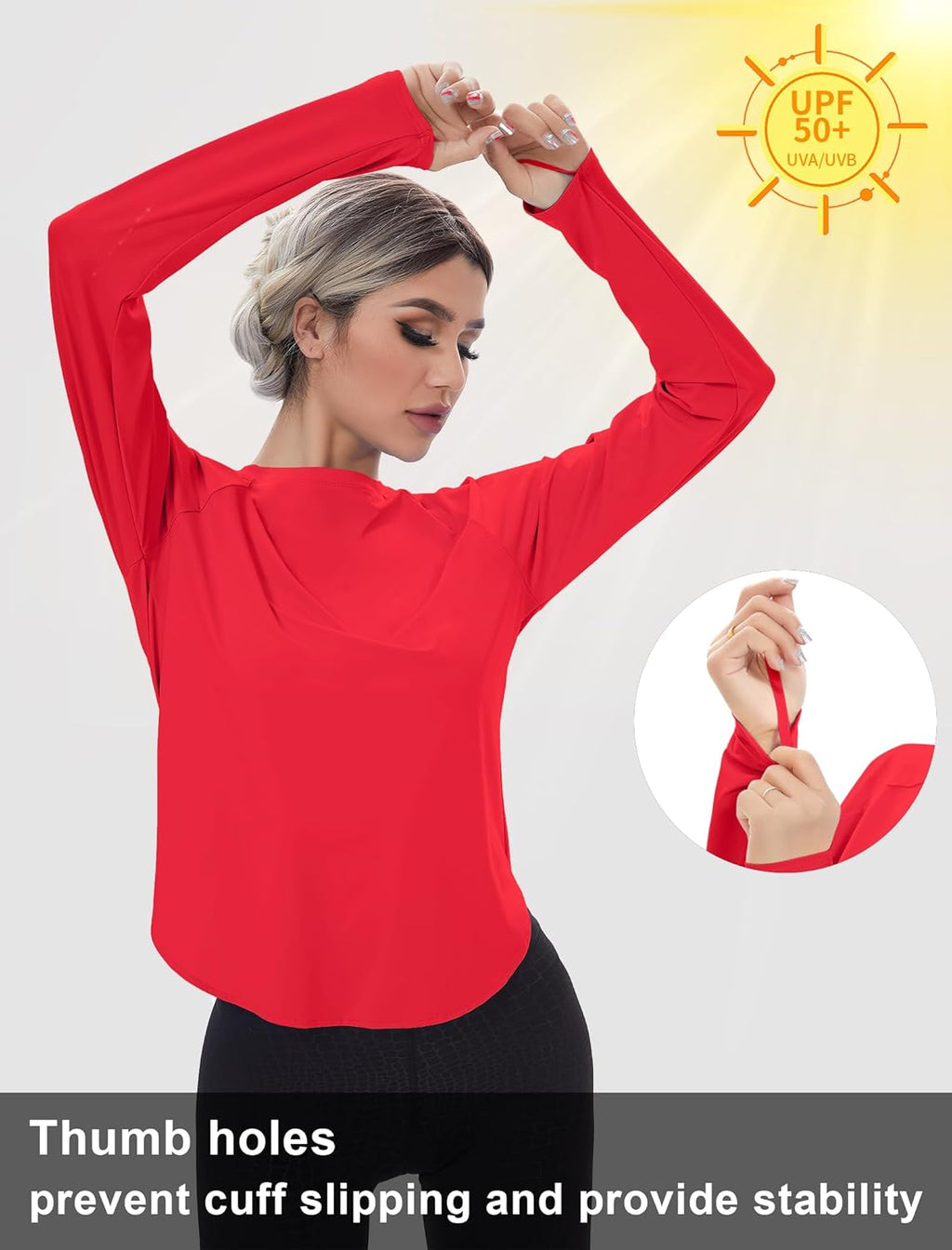 Skiennix Women's Sun Shirt - UPF 50+ Long Sleeve Workout Top for Running & Hiking | Quick Dry Outdoor Wear