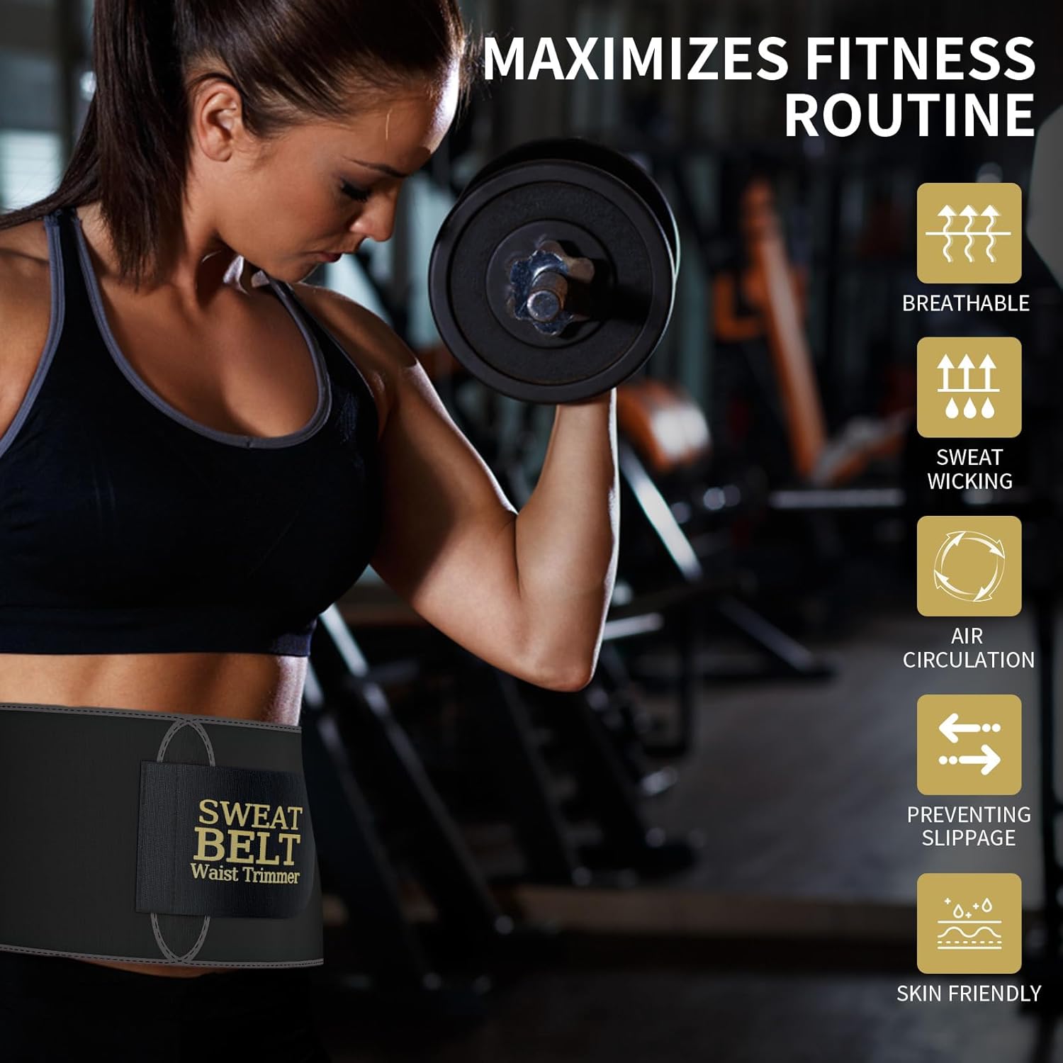 ZPP Waist Trainer - Neoprene Sweat Band Trimmer Belt for Slimming Stomach | Unisex Workout Accessory