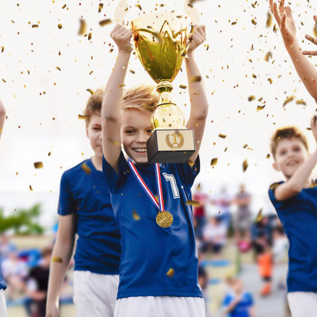 LOKIPA 30PCS Gold Medals, Plastic Medals Winner Award Medals for Sports, Games Competitions, Party Favors and Decorations