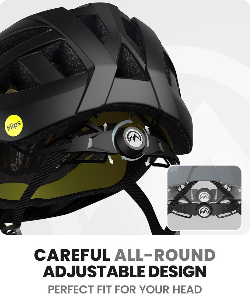 OutdoorMaster Gem MIPS Cycling Helmet - Ventilated Design with Two Removable Liners | Youth & Adult Sizes