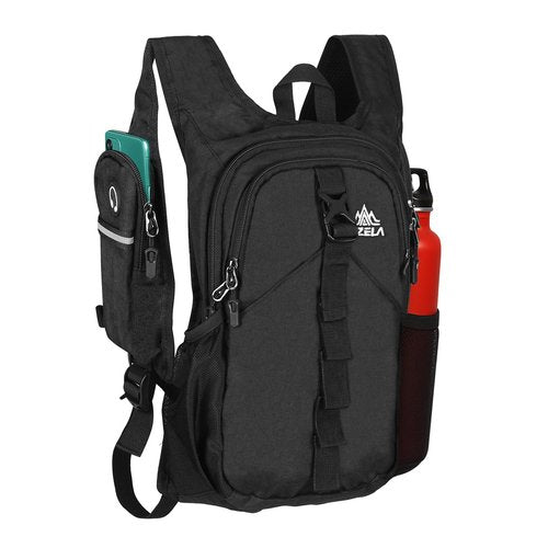 FUNANASUN 16L Ultra-Lightweight Foldable Waterproof Hiking Backpack For Women Men Small Backpack For Hiking Commuting Travel, Black