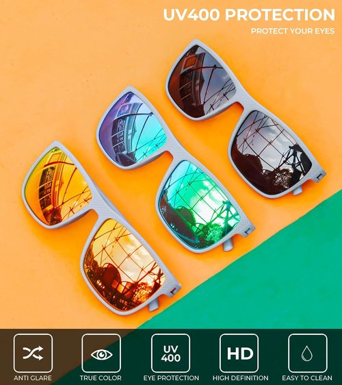 KALIYADI Polarized Sunglasses for Men - Lightweight UV Protection for Driving, Fishing & Golf
