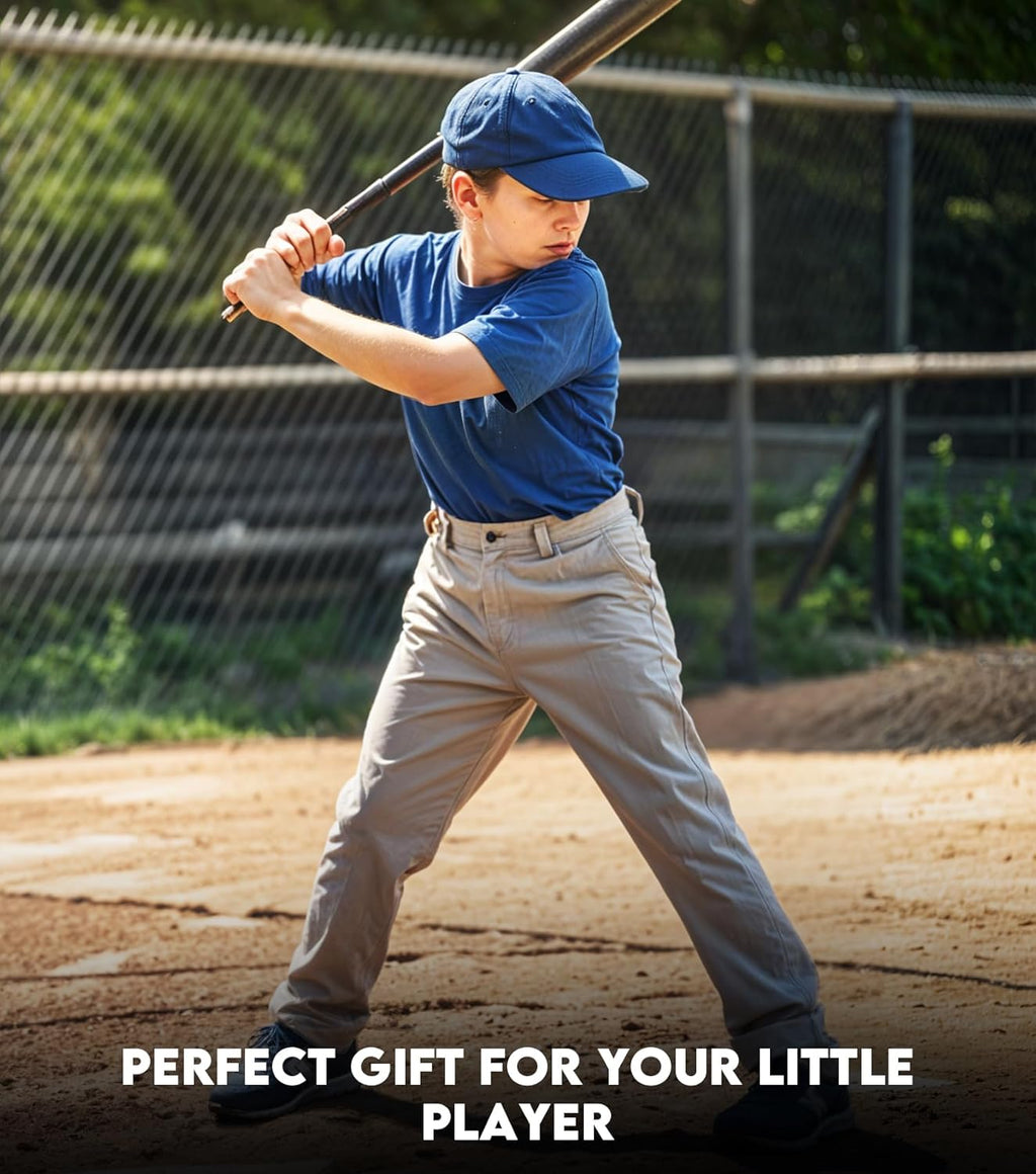 Skiennix Youth Baseball Pants - Durable Full Length Open Bottom Design for Boys | Softball & T-Ball Ready