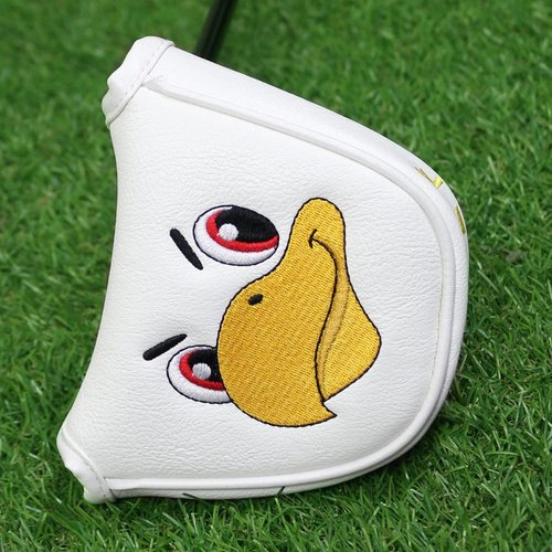 PINMEI Golf headcovers Eagle Blade Putter Head Covers with Magnet Magnetic Closure Golf Putters Protection Suitable for Callaway Ping Taylormade Cobra Odyssey Putter (White Mallet Eagle)