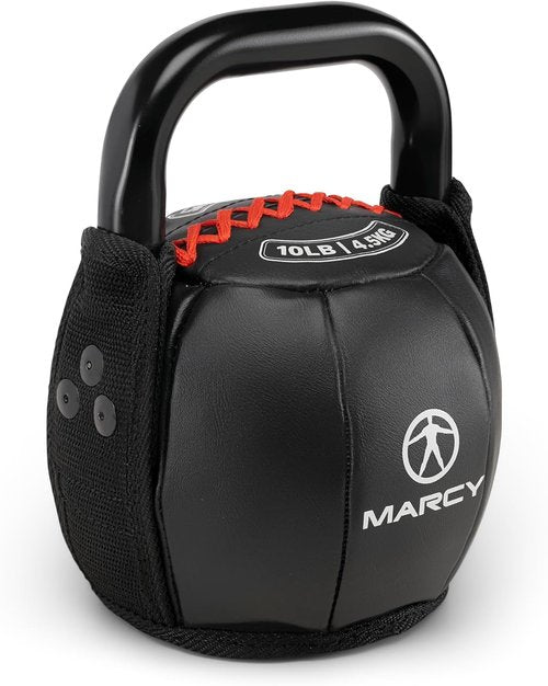 Marcy Soft Kettlebell with Handle - Versatile Weightlifting & Strength Training | 10 lbs - 40 lbs