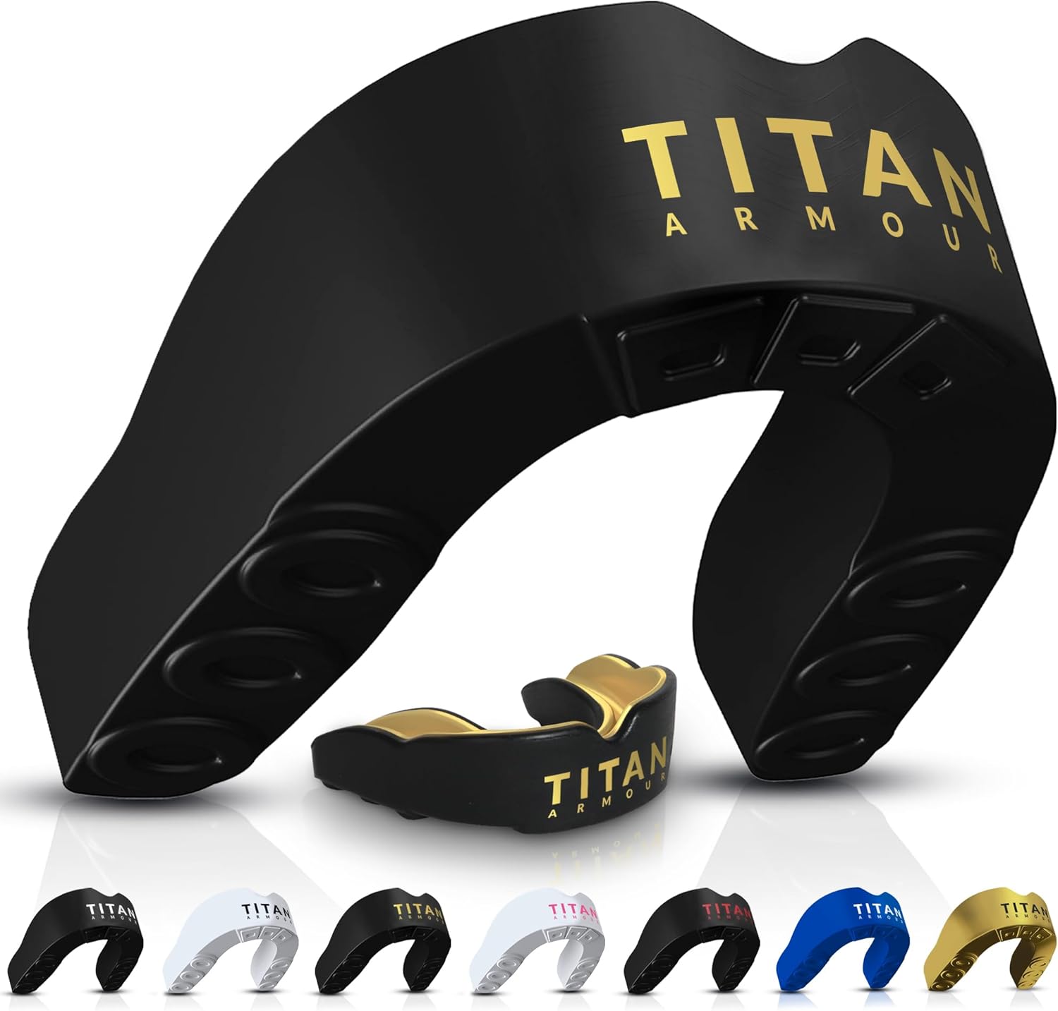 Titan Armour® Mouth Guard - Premium Dual-Layer Custom-Fit | Boil & Bite for Boxing, MMA, Football & More