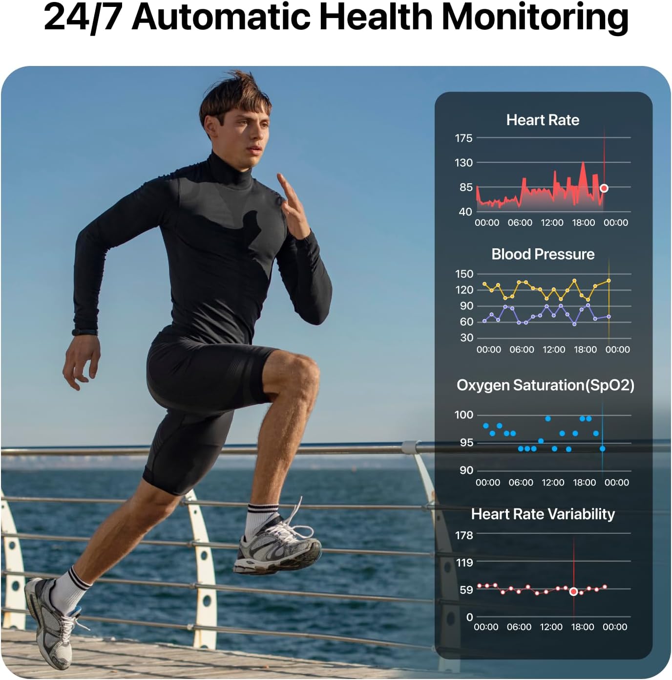 Smart Health Wristband - Wearable Fitness Tracker with 120+ Sports Modes & Heart Rate Monitoring | 2 Pack Bands