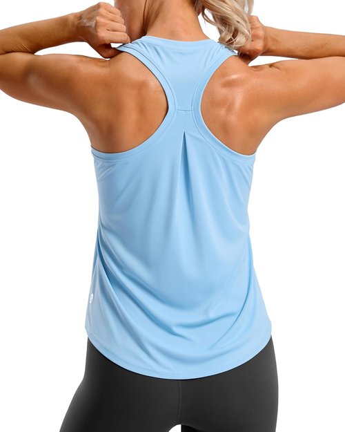 G Gradual Women's Yoga Tank Top - Racerback Athletic Sleeveless Shirt for Gym & Running | Loose Fit