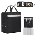 Black Travel Shoe Bags – 13.58 x 9.45 x 16.73in, 2-Compartment, Nylon, ZHIERNA