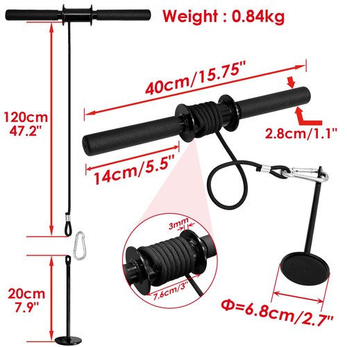 Socpuro Wrist and Forearm Blaster Exerciser, Forearm Strengther Wrist Roller Trainer for Wrist/Arm Training Workout (Nylon Rope)
