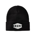 BRUNT Cuffed Beanie - Black and Silver - Cuffed Comfortable Work Beanie - One Size Fits Most