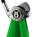 Magnetic Golf Towel Clip (Turn Any Golf Towel Magnetic) - with 2 Removable Ball Markers - Highest Strength Magnet - Removable and Resuable Towel Magnet - (Black)