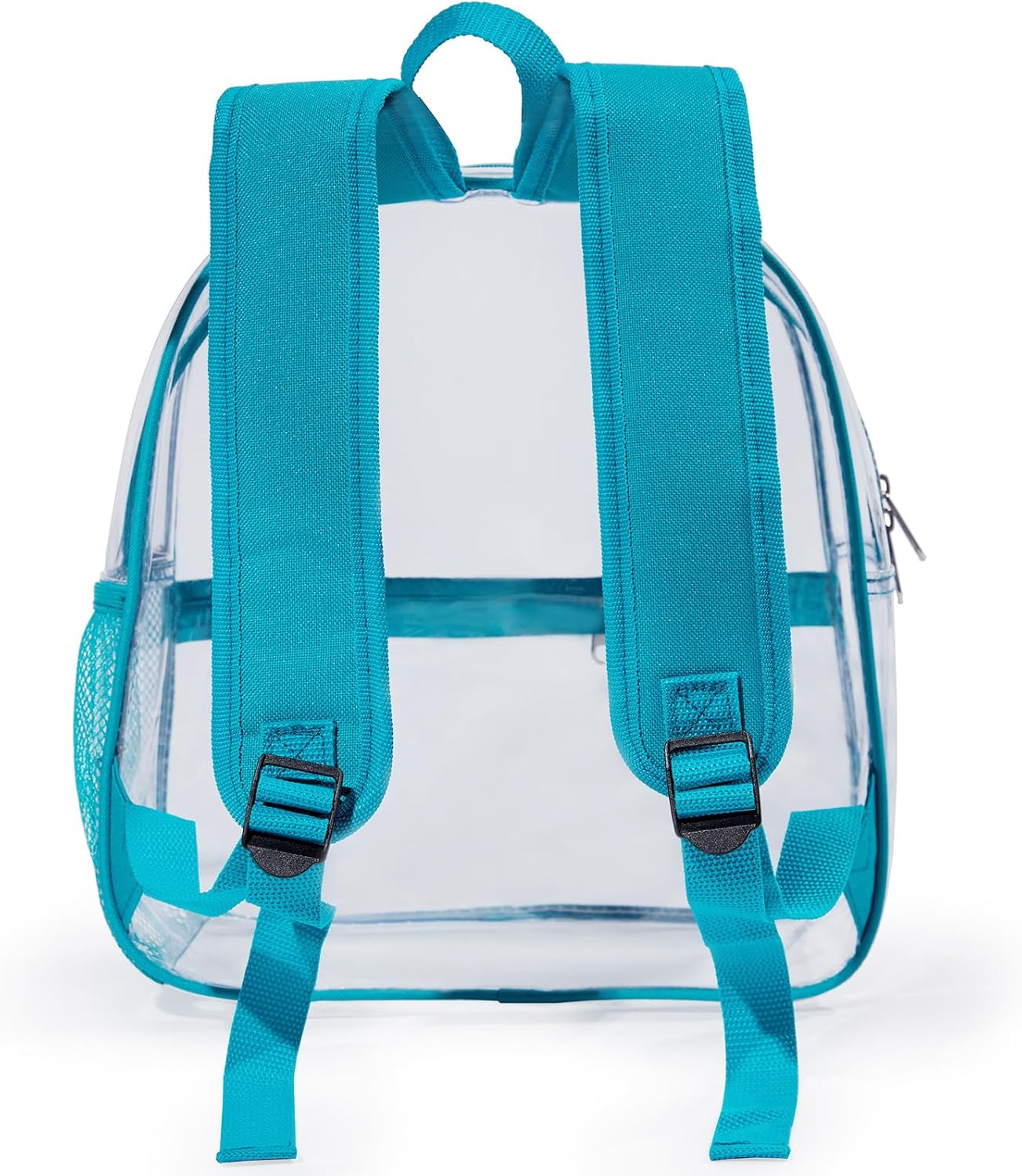 Skiennix Mini Clear Backpack - Waterproof PVC Stadium Approved Transparent Bag | 12"x6"x12" - Green