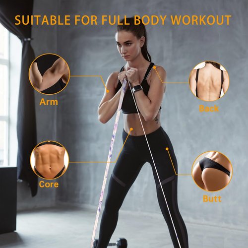 Resistance Bands, Exercise Bands Pull Up Assist Bands - Workout Bands Set - Mobility Band Powerlifting Bands for Men and Women Fitness Training, Home Workouts, Physical Therapy