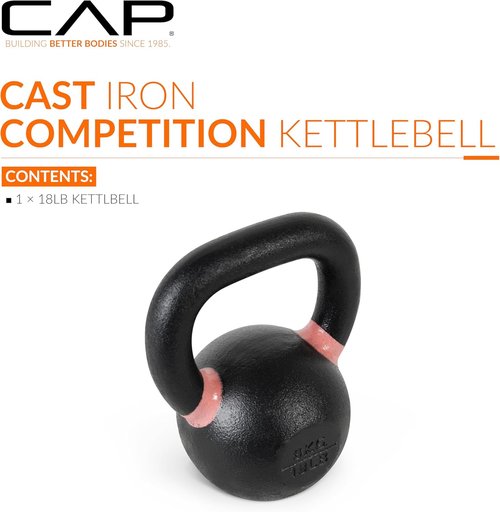 Cap Barbell Competition Kettlebell - Durable Cast Iron Design for Enhanced Strength Training