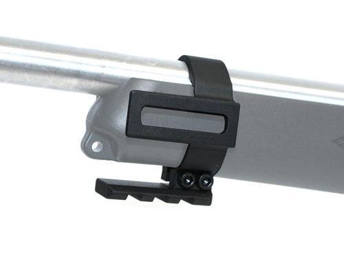 TACBRO Anodized Aluminum Band Bottom Rail for 10/22 1022 with Complimentary 2 Pcs Polymer Rails (Black)
