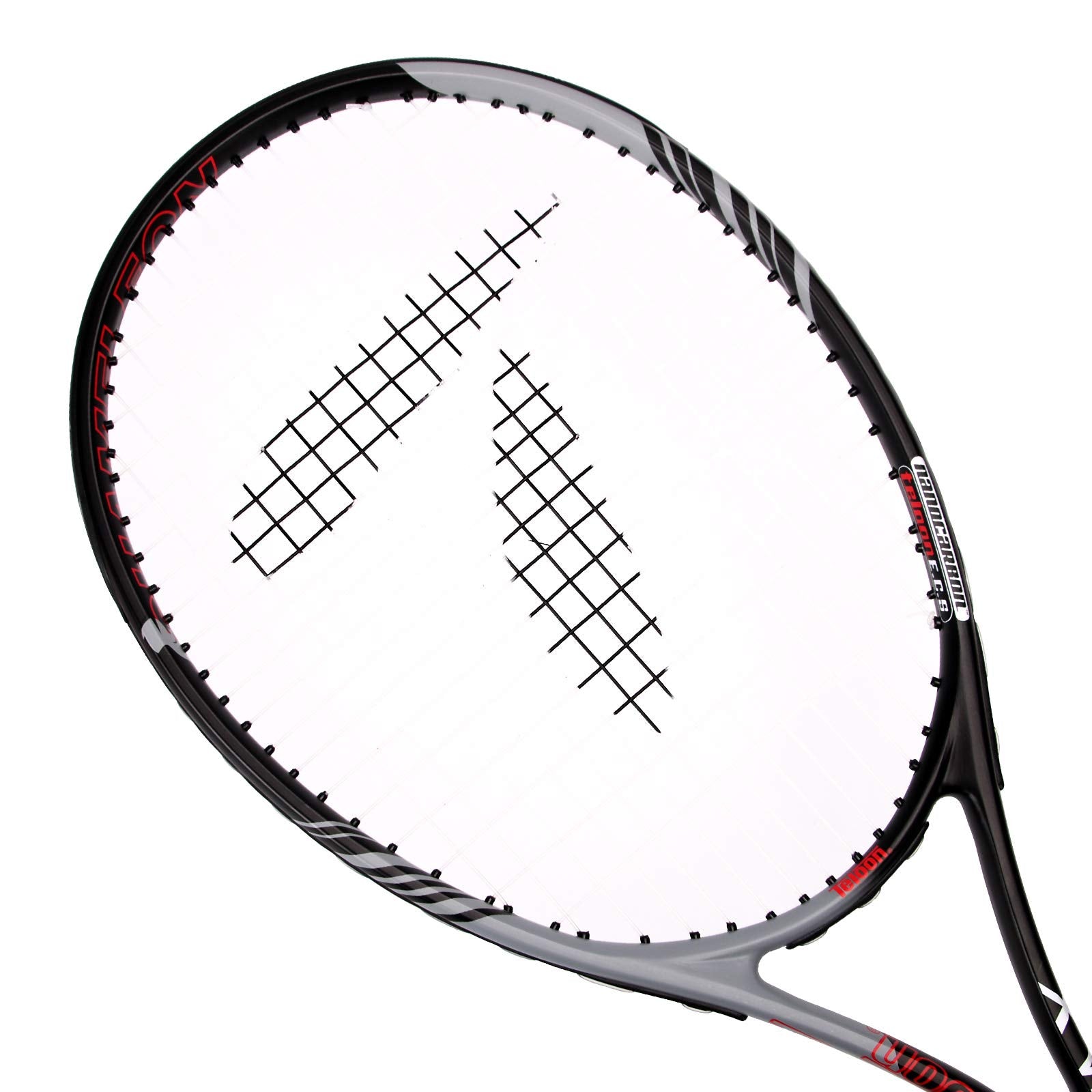 Teloon Tennis Rackets for Adults 2 pcs Recreational -27 inch Tennis Racquet for Men and Women College Students Beginner Tennis Racket.… (Black-Pink)